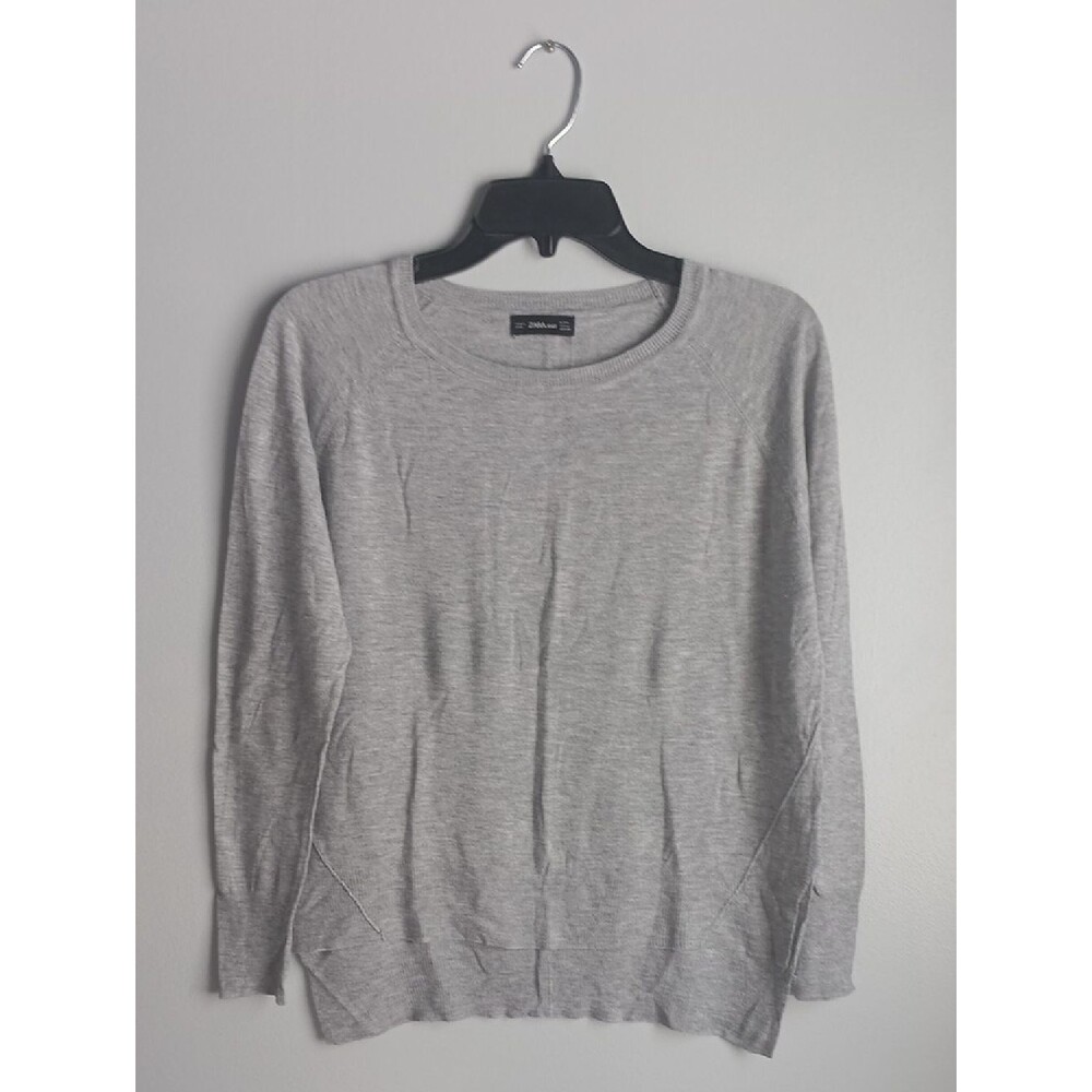 Zara Knit Fine Light Grey Sweater